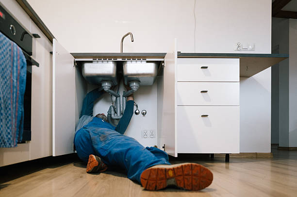 Professional Drain Cleaning technician working in Slovan, PA